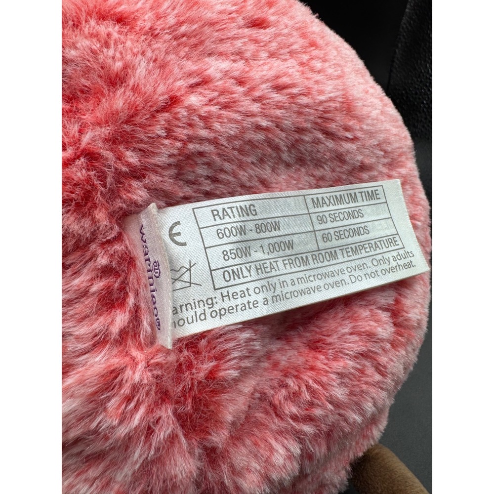 Warmies Apple Microwaveable Lavender Scented Pink Plush Stuffed Animal Toy - Picture 7 of 10